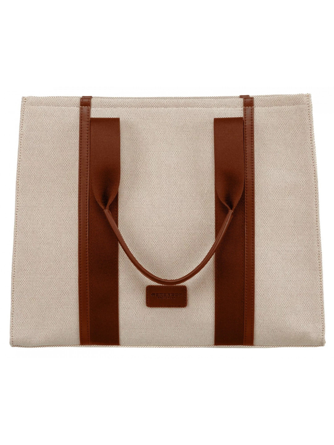 Trendy dámská textilní kabelka na rameno Dafni hnědá